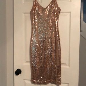 Rose Gold Sequin Dress